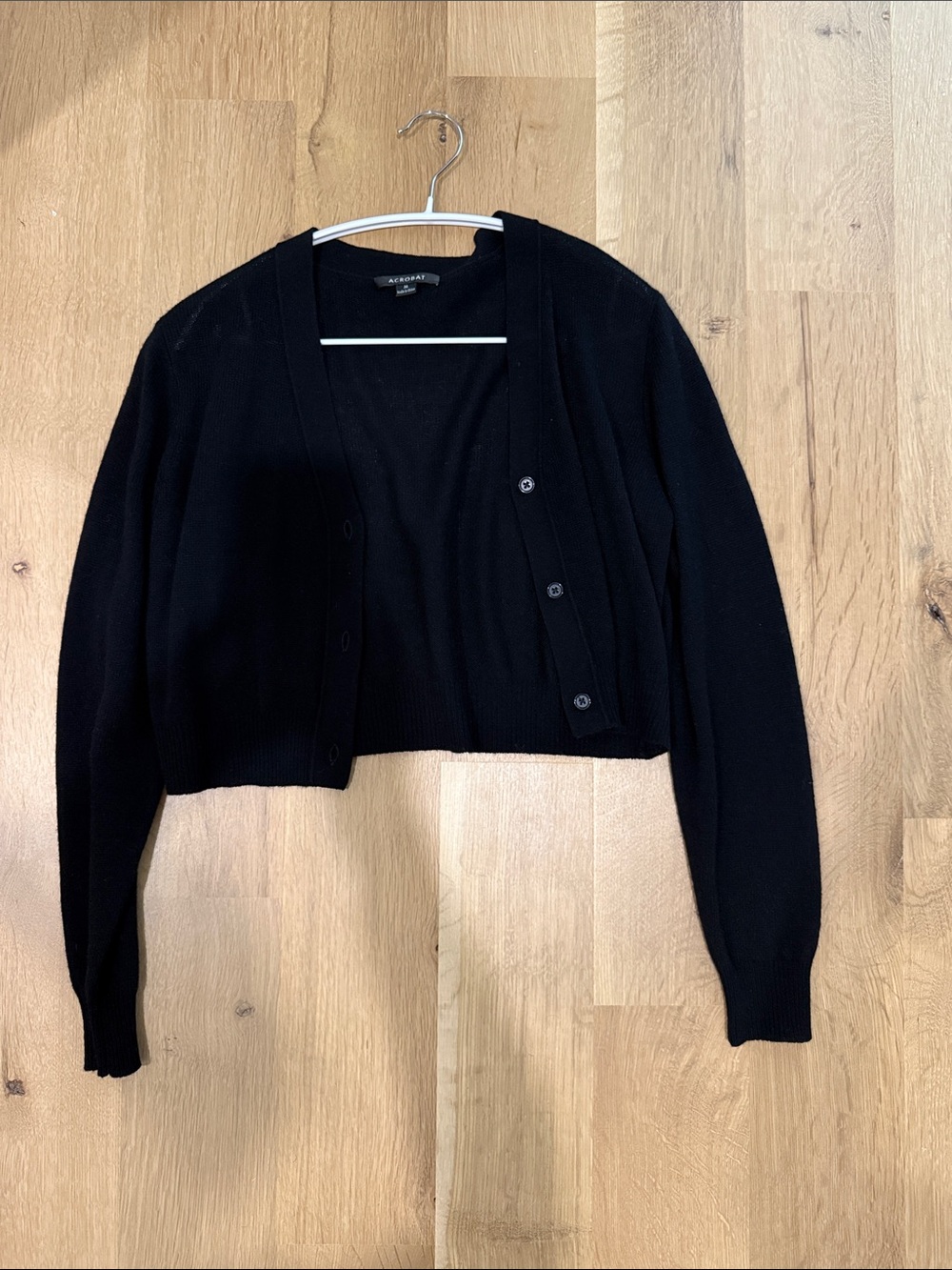 Black Acrobat Cropped Comfy Cardigan. Never worn!